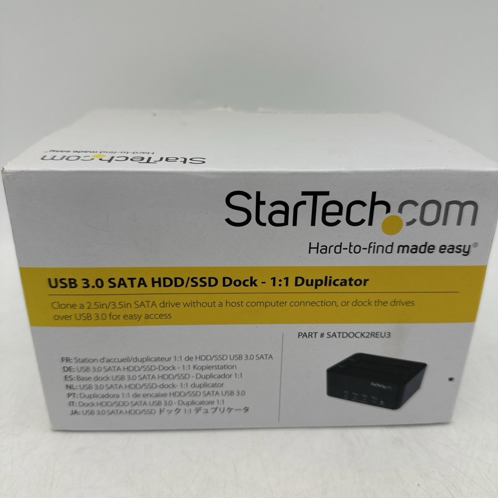 StarTech 3.0 SATA HDD/SSD Dock 1:1 Duplicator SATDOCK2REU3
